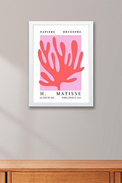 Saturn Henri Matisse Papiers Decoupes Framed Painting - Paper Cut Art - Eclectic Style Wall Decor
