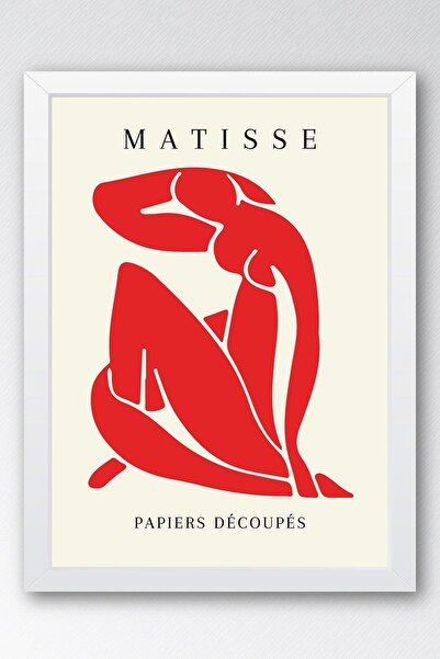 Saturn Henri Matisse Papiers Decoupes Framed Painting - Paper Cut Art - Eclectic Style Wall Decor