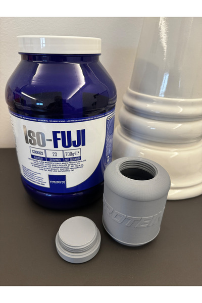 Szdesing 1 حاوية تخزين متنقلة لمسحوق البروتين BCAA والكرياتين، ملحق لحامل المفاتيح