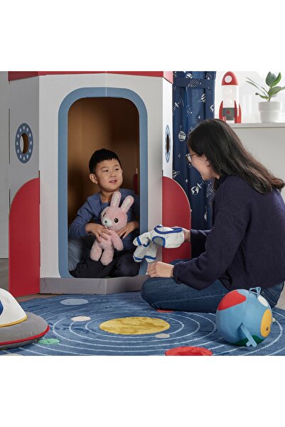 IKEA AFTONSPARV Soft toy with astronaut suit, rabbit, 28 cm