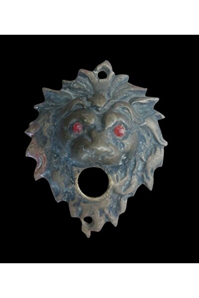 depo haki قاعدة مقبض الباب على شكل رأس أسد مصنوعة من مادة البرونز المصبوب لسن...