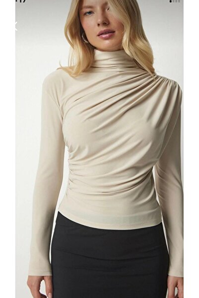 Sara Deluxe Sandy Blouse Beige Color