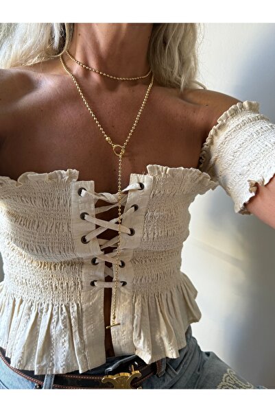 Rossetto Atelier Gold Vicky Long Necklace