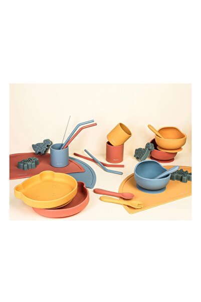 Porland Fancy Mustard Silicone Baby Training Cup Set of 2 7 cm