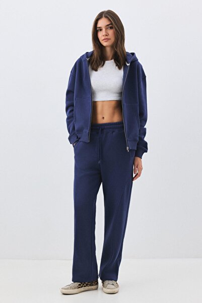 Trendiz Women's Premium Zip Zippered Tracksuit Set Indigo 2032