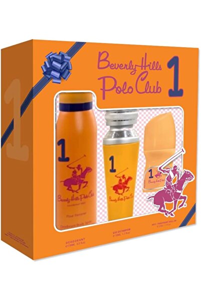 Beverly Hills Polo Club Gift Set No. 1 for Women by Beverly Hills Polo Club, Eau De Parfum 50 ml + Spray Deodorant 150 ml +