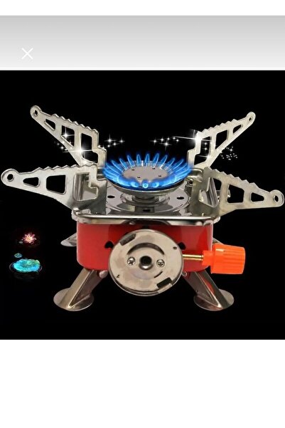 ATLT Mini Kamp Soba Katlanır Açık Gaz Sobası Portatif Piknik Split Ocak Brülö...
