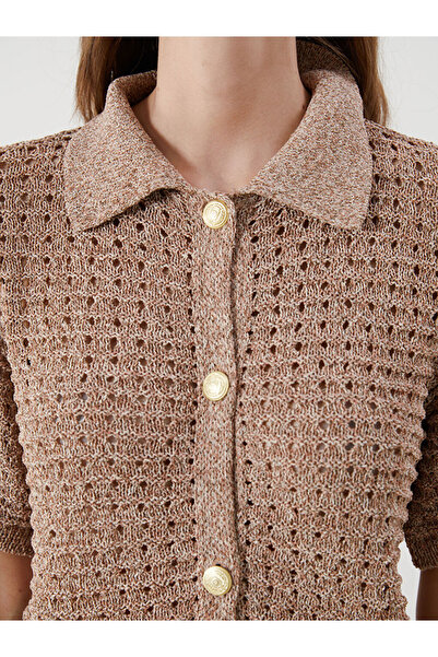 LC Waikiki Polo Yaka Ajurlu Kadın Triko Yelek