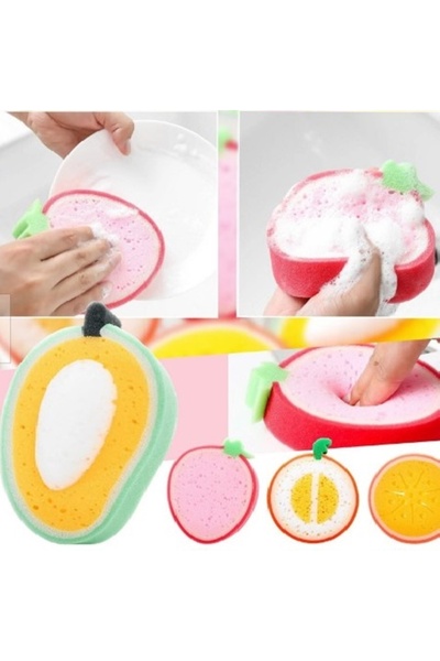 KESNUP strawberry-shaped kitchen sponge