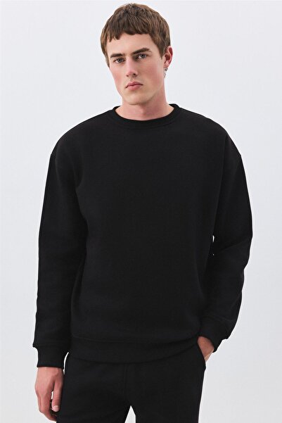 Trendiz Men's Premium Crew Neck Tracksuit Set Black 2031