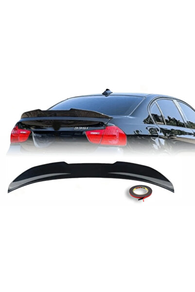 LinePartsBim Eleron pentru Portbagaj compatibil cu BMW Seria 3 E90 High Kick PSM, Negru Lucios