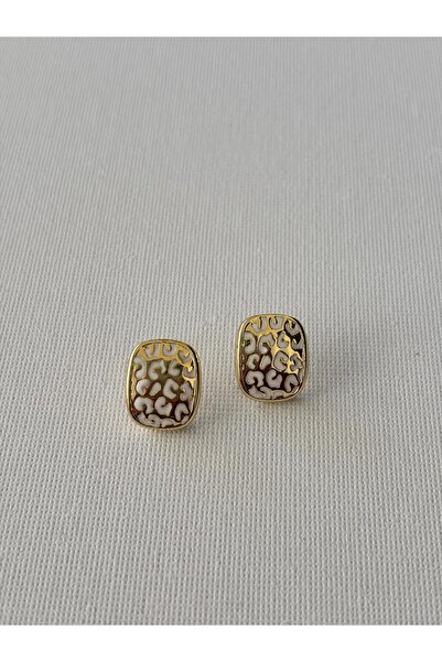 Nilsu Aksesuar Steel Stylish Design Patterned Women's Earrings