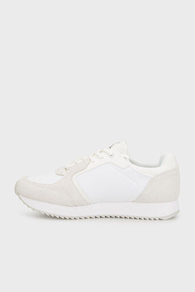 Calvin Klein Logolu Süet Detaylı Sneaker Ayakkabı YW0YW0164402Z AYAKKABI YW0YW01644 02Z