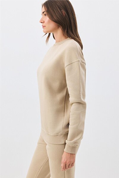 Trendiz Women's premium crew neck sweatshirt taş 2031