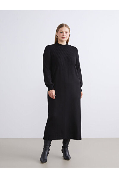 LC Waikiki OFERTE SEZONIȚE DE LA RMZ GİYİMDEN Rochie Black Di guler ridicat riko