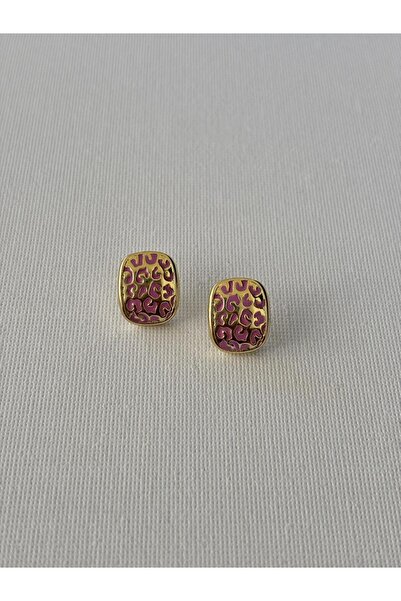 Nilsu Aksesuar Steel Stylish Design Patterned Women's Earrings