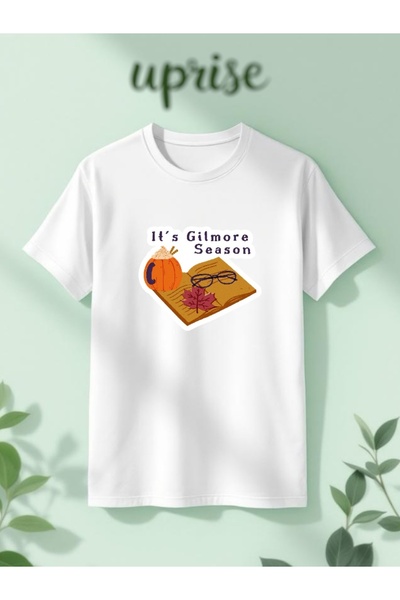 Vordevia Gilmore Girls cu imprimeu Bumbac supradimensionat Alb tricou