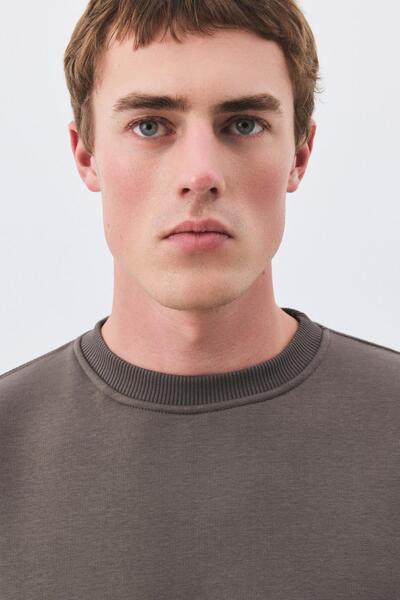 Trendiz Men's Premium Crew Neck Sweatshirt Anthracite 2031