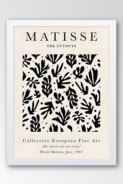 Saturn Henri Matisse Jazz the Cut-Outs Framed Painting - Eclectic Style Wall Decor