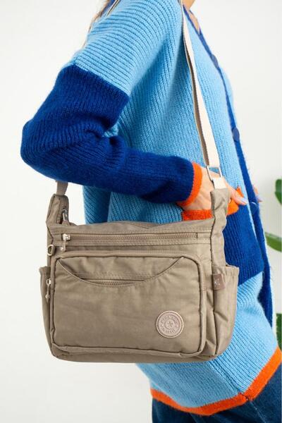 Baginn حقيبة كتف نسائية من كلينكير متعددة الجيوب مقاس 30*20 سم مصنوعة من قماش...