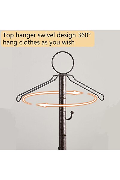 Generic Clothes Incense Burner Stand - 187cm long bakhoor burner stand hanger with cloth hooks and holes for
