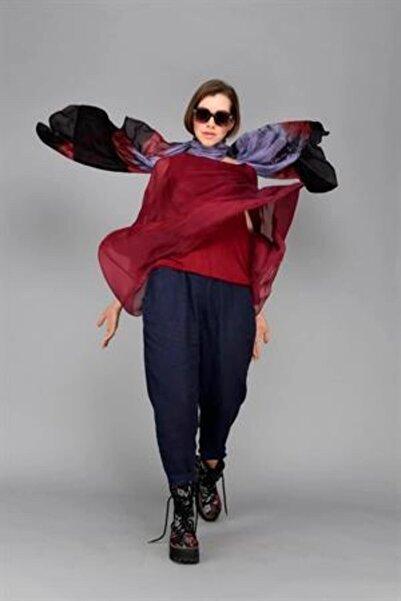 EREN STYLE Italian Bat Sleeve Silk Blouse