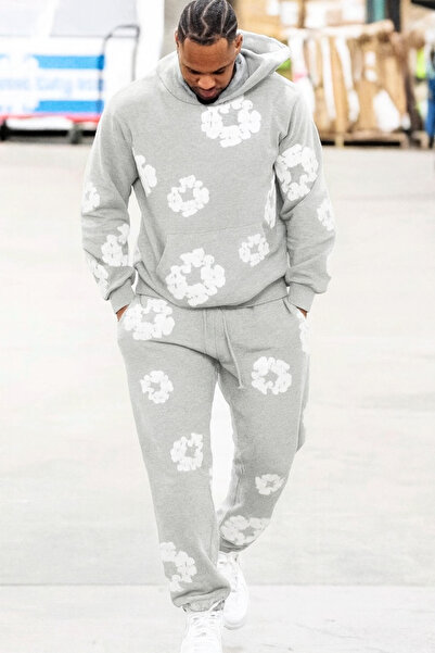 CLASSY.MODA Costum pentru bărbați cu imprimeu în relief cu 3 fire |   Stil sp...