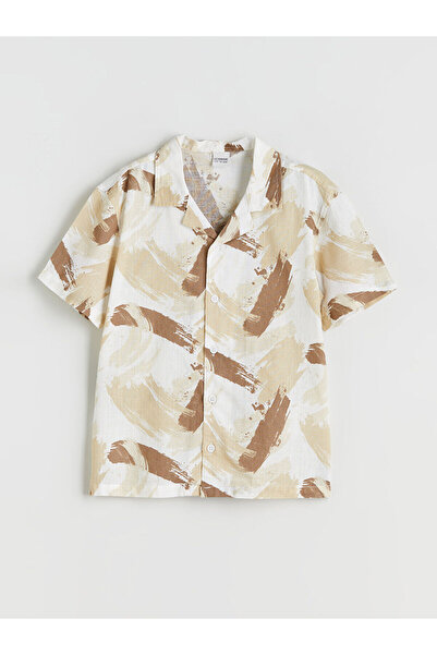 LC Waikiki Нова сезонна риза с къс ръкав и мотиви за момчета