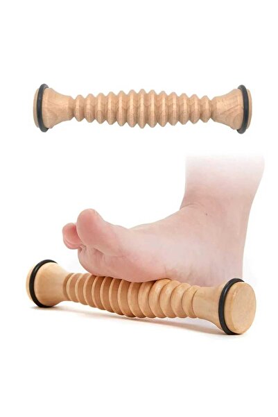 Fstyle أداة تدليك القدم من الخشب الطبيعي