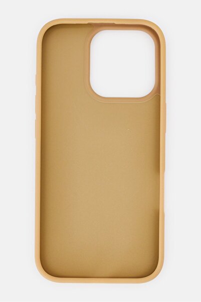 Karl Lagerfeld iPhone 16 Pro Brand Logo Protective Case, Dark Tan