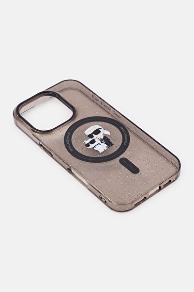 Karl Lagerfeld iPhone 16 Pro Magsafe Brand Logo Protective Case, Black