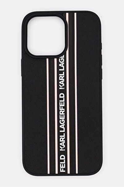 Karl Lagerfeld iPhone 16 Pro Max Brand Logo Protective Case, Black