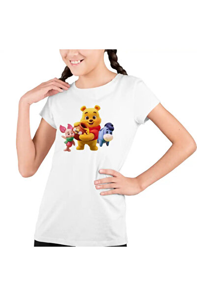 OEM Tricou Copii Fete Winnie the Pooh Puh Copilarie Desene Animate