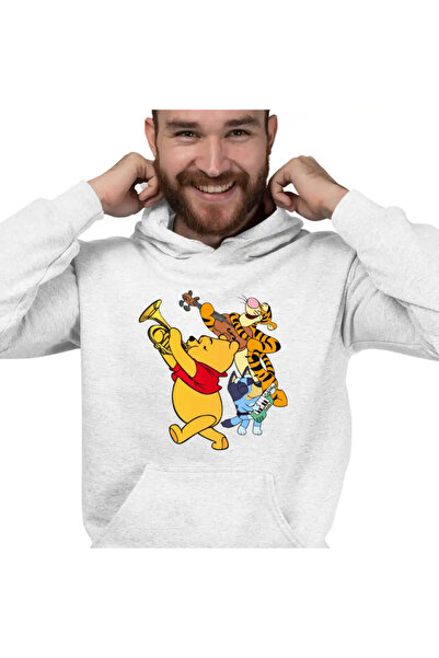 OEM Hanorac Barbati Winnie the Pooh Bluey Blue Vioara Trompeta