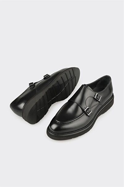 Elle Shoes Siyah Deri Erkek Günlük Ayakkabı