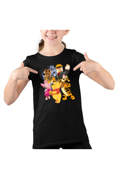 OEM Tricou Copii Fete Roblox Winnie the Pooh Lemingii