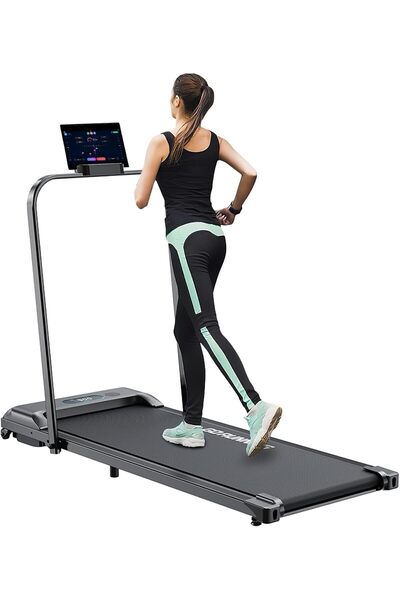 Rovyfota Under Desk Walking Pad 3 In 1 Folding Large Treadmill For Office, 2.5hp Low-noise With Led Display