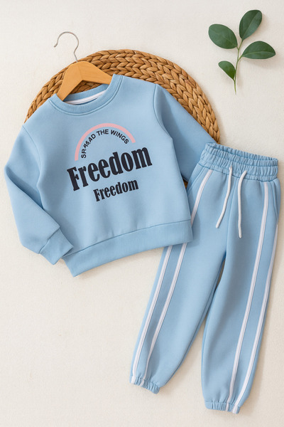 KOKOŞ BEBEK Freedom Children's Tracksuit Set – Set of 2 (Ages 3 - 10)