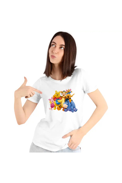 OEM Tricou Femei Ursuletul Winnie the Pooh Familie Puh