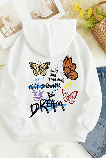 CLASSY.MODA Hanorac unisex imprimat cu glugă |   Stil modern casual cu model ...