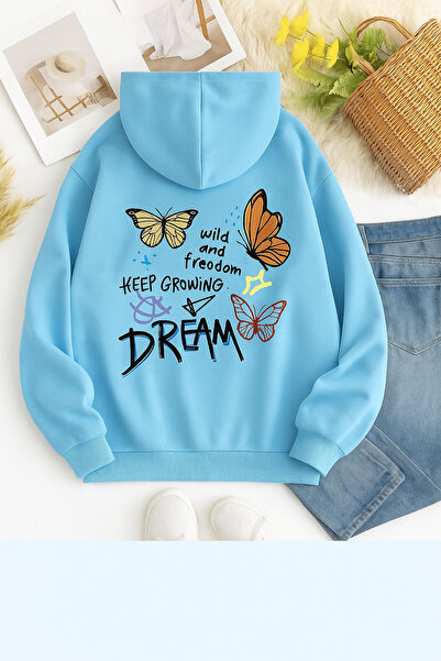 CLASSY.MODA Hanorac unisex imprimat cu glugă |   Stil modern casual cu model ...