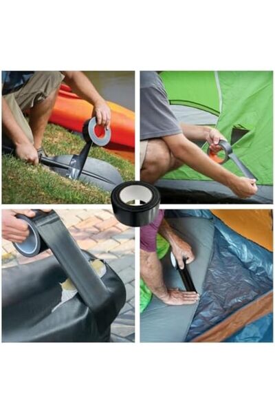 Generic HULPPRE Black Heavy Duty Duct Tape, 2 in x 22 Yards, Strong Adhesive and Water-resistant, Tear by Ha