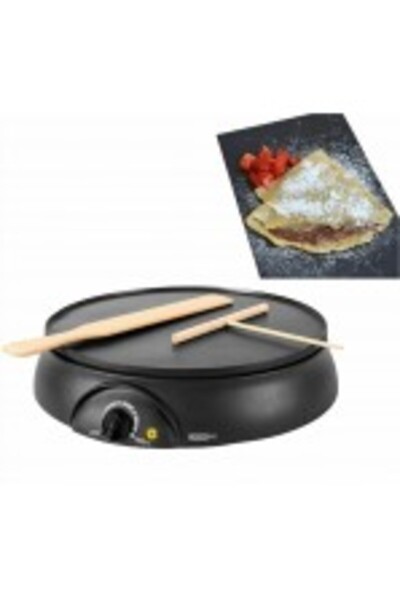 Dictro Lux Electric Crepe Maker 1000W Grill with Accessories