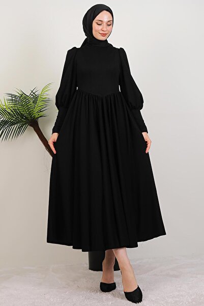 GİYZAMİLA Oliva Princess Dress Black