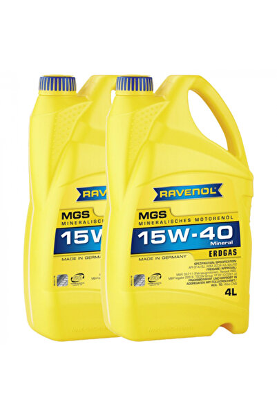 RAVENOL Пакет 8 литра масло MGS Gasmotor 15W40