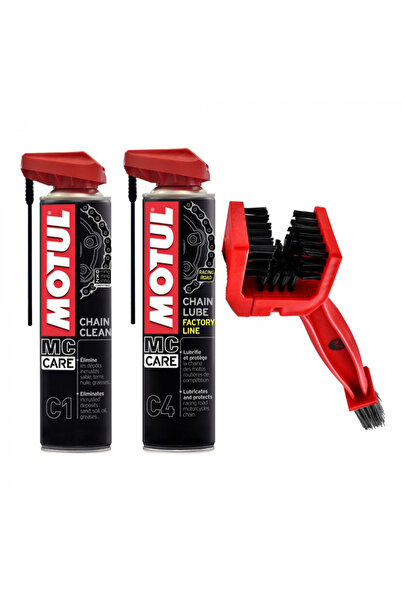 Motul Pachet intretinere lant moto MC Care si perie