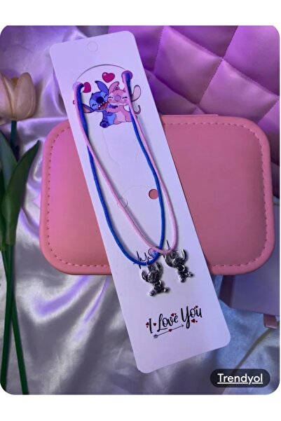 Markasız ucuz 2'li Disney Lilo ve Stitch Sevgili Kolye, Arkadaşlık Kolye, Best Friends
