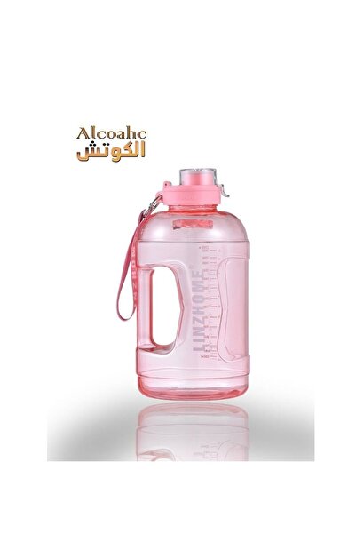 Alcoach زجاجة مياه LINZEHOME سعة 2.2 لتر كبيرة ومتينة للرياضة، مقاومة للتسرب