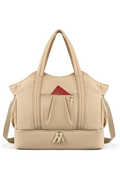 BOSTANTEN Large Duffle Bag for Travel Weekender Bags for Women Gym Bag with Shoe Compartment