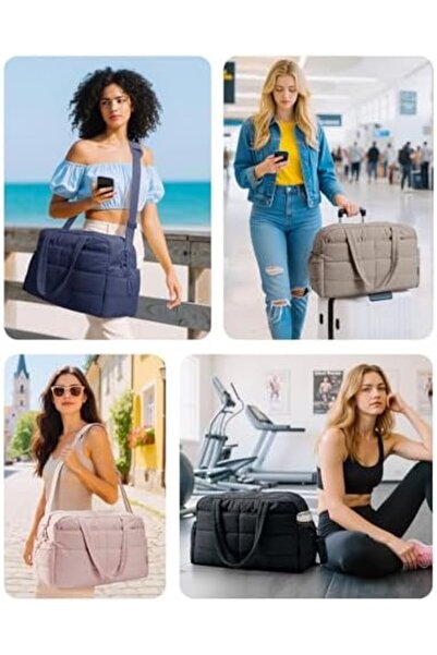 BAGSMART Gym Bag for Women with Toiletry Pouch, Lightweight Weekender Bags with Wet Pocket